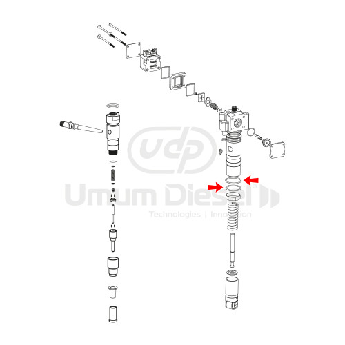 Mercedes Atego O-ring Repair Kit (Body O-ring)