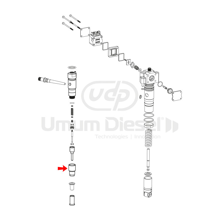 Mercedes Nozzle Nut 2 433 349 189