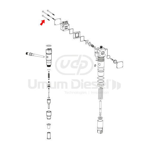 Bosch Unit Pump Bolt  F00HN37069