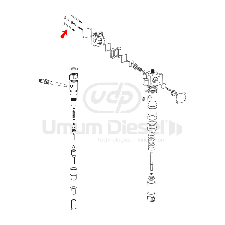 Bosch Unit Pump Bolt  F00HN37069