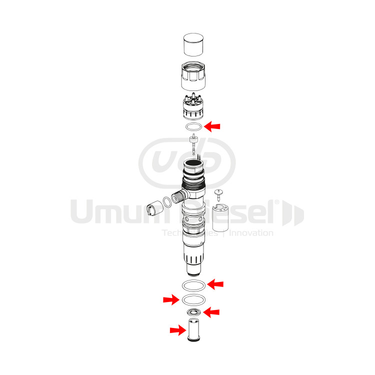 Bosch Euro 6 O-Ring Tamir kiti  A4710700887  OEM NO:  F00RJ01951 - F00RJ1950 - F00VC17503 - F00RJ01947