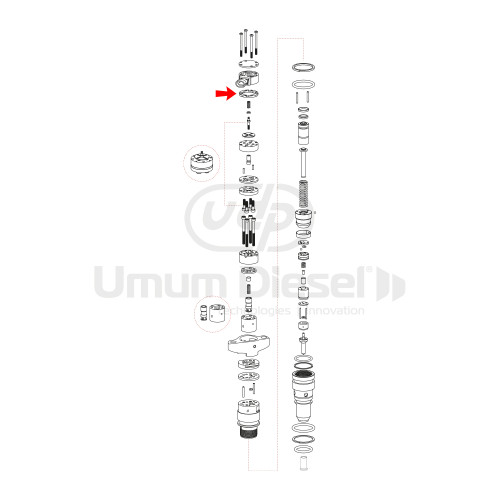 Cat HEUI C7/C9 Solenoid Adjusting Washer