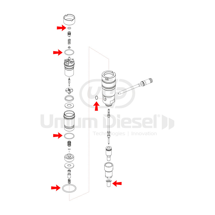 Cummins XPI / ISX O-Ring Tamir Takımı