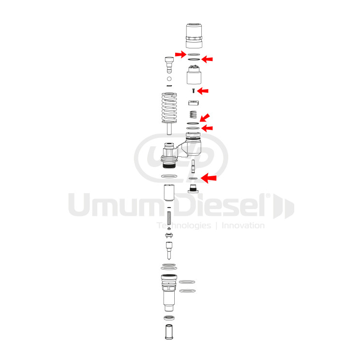 Scania Oring Tamir Takımı (Bobin İçi) F00HN37928