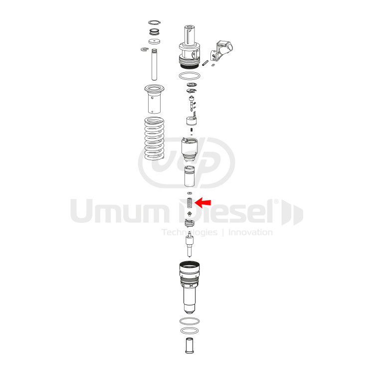 Bosch Iveco İnjector Adjustment Spring F 00H 4S0 008
