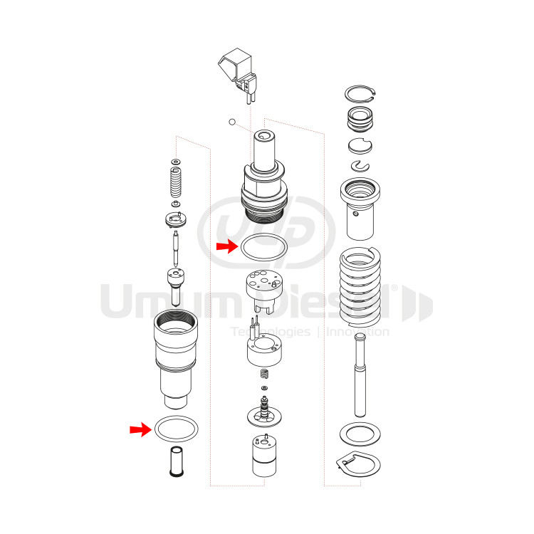 Delphi Volvo 4 Fişli 2 Fişli Tamir Takımı 7200-0053 - 7200-0054